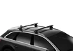 Bagażnik dachowy Thule z EVO WingBar Black Audi A3 Sportback (8V) 5-dr Hatchback ze zintegrowanymi relingami dachowymi 13-20