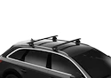 Bagażnik dachowy Thule z EVO WingBar Black Audi A4 Avant 5-dr Nieruchomość ze zintegrowanymi relingami dachowymi 16+