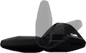 Bagażnik dachowy Thule z EVO WingBar Black Chrysler Grand Voyager 5-dr MPV z relingami dachowymi 08-21
