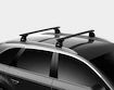 Bagażnik dachowy Thule z EVO WingBar Black Peugeot Bipper 3-dr Van z punktami stałymi 08-24