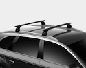 Bagażnik dachowy Thule z EVO WingBar Black Peugeot Bipper 3-dr Van z punktami stałymi 08-24