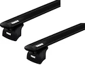 Bagażnik dachowy Thule z EVO WingBar Black Peugeot Bipper 3-dr Van z punktami stałymi 08-24