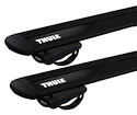 Bagażnik dachowy Thule z EVO WingBar Black Renault Laguna (Mk III) 5-dr Estate z relingami dachowymi 08-15