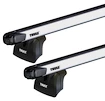 Bagażnik dachowy Thule z SlideBarem Peugeot Bipper 3-dr Van z punktami stałymi 08-24