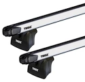 Bagażnik dachowy Thule z SlideBarem Peugeot Bipper 3-dr Van z punktami stałymi 08-24