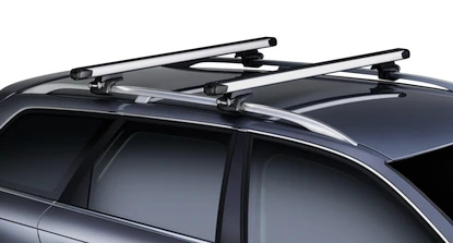 Bagażnik dachowy Thule z SlideBarem Volkswagen Touran I (1T) 5-dr MPV z relingami dachowymi 03-15
