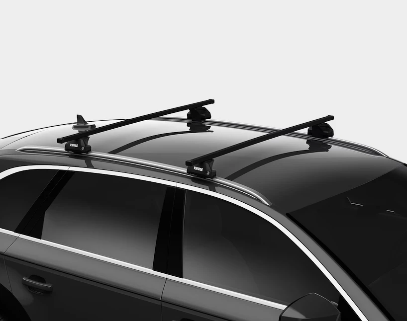 Bagażnik dachowy Thule z SquareBarem Audi A6 Avant 5-dr Estate ze zintegrowanymi relingami dachowymi 05-10
