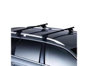 Bagażnik dachowy Thule z SquareBarem Mercedes Benz E-Klasse (W124) 5-dr Nieruchomość z relingami dachowymi 85-95