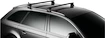 Bagażnik dachowy Thule z WingBarem Black Audi Q7 5-dr SUV ze zintegrowanymi relingami dachowymi 15+