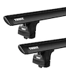 Bagażnik dachowy Thule z WingBarem Black Jeep Commander (Standard Crossbars) 5-dr SUV z T-Profilem 06-24