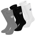 BIDI BADU  Bold Bro II Crew Printed Move Socks 3 Pack Grey, Black, White