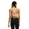 Biustonosz damski adidas  Believe This Medium Support Workout Logo Ambient Blush