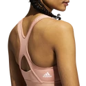 Biustonosz damski adidas  Believe This Medium Support Workout Logo Ambient Blush