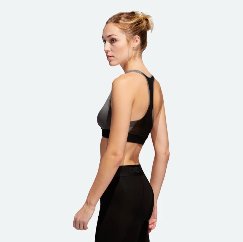 Biustonosz damski adidas  Drst Ask Bra Grey  XS
