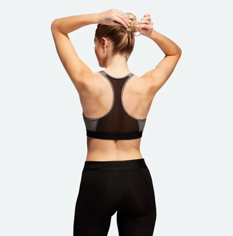 Biustonosz damski adidas  Drst Ask Bra Grey  XS