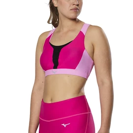 Biustonosz damski Mizuno High Support Bra Pink Peacock