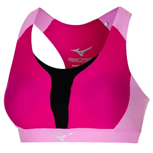 Biustonosz damski Mizuno  High Support Bra Pink Peacock S
