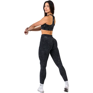 Biustonosz damski Nebbia NEBBIA x OLYMPIA Washed Medium-Support Sports Bra GOLDEN AGE 778 black