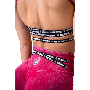 Biustonosz damski Nebbia NEBBIA x OLYMPIA Washed Open Back Sports Bra LEGACY 779 red