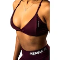 Biustonosz damski Nebbia STRONG BEAUTY Medium-Support Sports Bra TWIST-KNOT 423 dark red