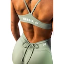 Biustonosz damski Nebbia STRONG BEAUTY Medium-Support Sports Bra TWIST-KNOT 423 light green