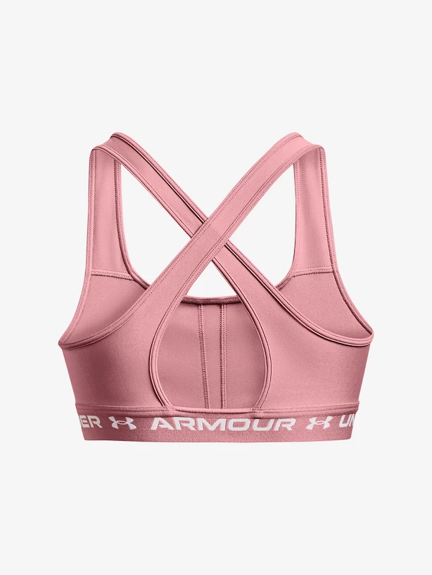 Biustonosz damski Under Armour  Crossback Mid Bra-PNK XS