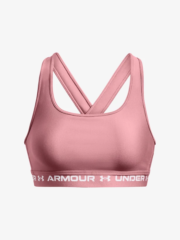 Biustonosz damski Under Armour  Crossback Mid Bra-PNK XS