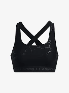 Biustonosz damski Under Armour  Crossback Mid Emboss-BLK XS