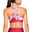 Biustonosz damski Under Armour  Mid Crossback Printed Pink