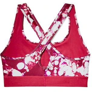 Biustonosz damski Under Armour  Mid Crossback Printed Pink  XS