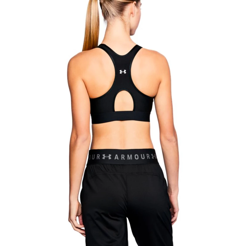 Biustonosz damski Under Armour  Mid Keyhole Black  S
