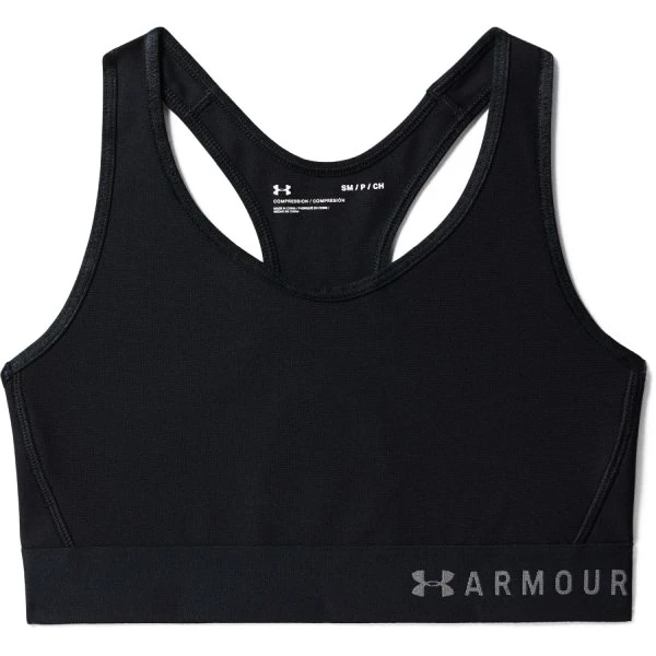 Biustonosz damski Under Armour  Mid Keyhole Black  S
