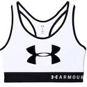 Biustonosz damski Under Armour  Mid Keyhole Graphic White