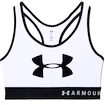 Biustonosz damski Under Armour  Mid Keyhole Graphic White  S