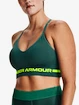 Biustonosz damski Under Armour  Seamless Low Long Bra-GRN