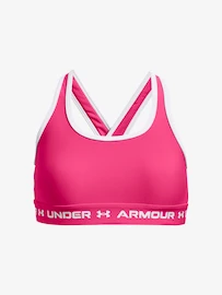 Biustonosz dla dziewczynek Under Armour G Crossback Mid Solid-PNK