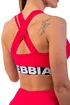 Biustonosz sportowy Nebbia z wycięciem krzyżowym na plecach 410 różowy