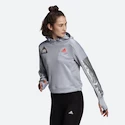 Bluza damska adidas  Space Hoodie Halo Silver