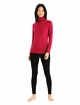 Bluza damska Icebreaker  W 260 Tech LS Half Zip Cherry