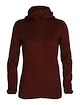 Bluza damska Icebreaker  W Elemental LS Zip Hood ESPRESSO