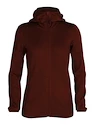 Bluza damska Icebreaker  W Elemental LS Zip Hood ESPRESSO