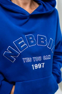 Bluza damska Nebbia GYM RAT Branded Oversized Hoodie blue L