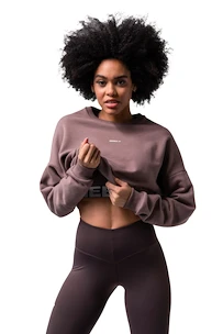 Bluza damska Nebbia  Loose Fit Sweatshirt "Feeling Good" 420 brown M/L