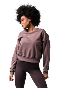 Bluza damska Nebbia  Loose Fit Sweatshirt "Feeling Good" 420 brown M/L