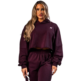 Bluza damska Nebbia STRONG BEAUTY Oversized Hoodie OWN YOUR POWER 433 dark red