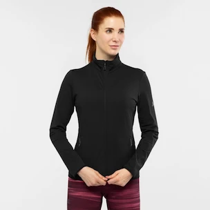 Bluza damska Salomon  Outrack Full Zip Mid Black