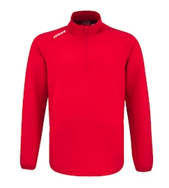 Bluza dziecięca CCM LOCKER ROOM FLEECE 1/4 ZIP red