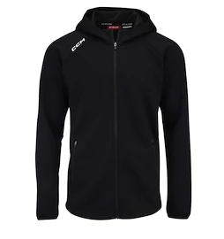 Bluza dziecięca CCM LOCKER ROOM FLEECE FULL ZIP HOODIE black