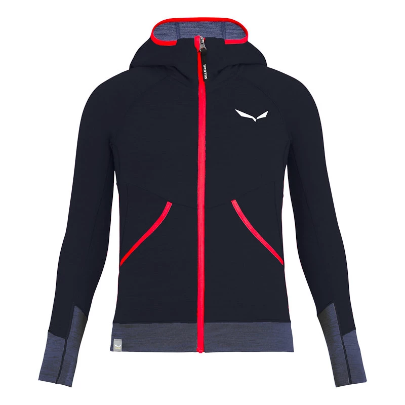 Bluza dziecięca Salewa  Puez Hybrid PL G FZ HDY Navy Blazer Melange 116 cm