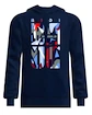 Bluza męska BIDI BADU  New York 2024 Logo Chill Hoody Dark Blue/Red M